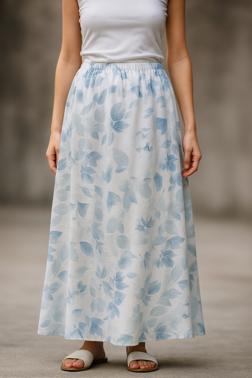 The Earth Harmony Flowy Skirt - Grounded Elegance for Modern Style