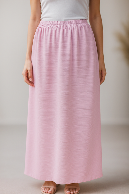 The Blush Serenity Pleated Skirt - Soft Hues, Effortless Charm