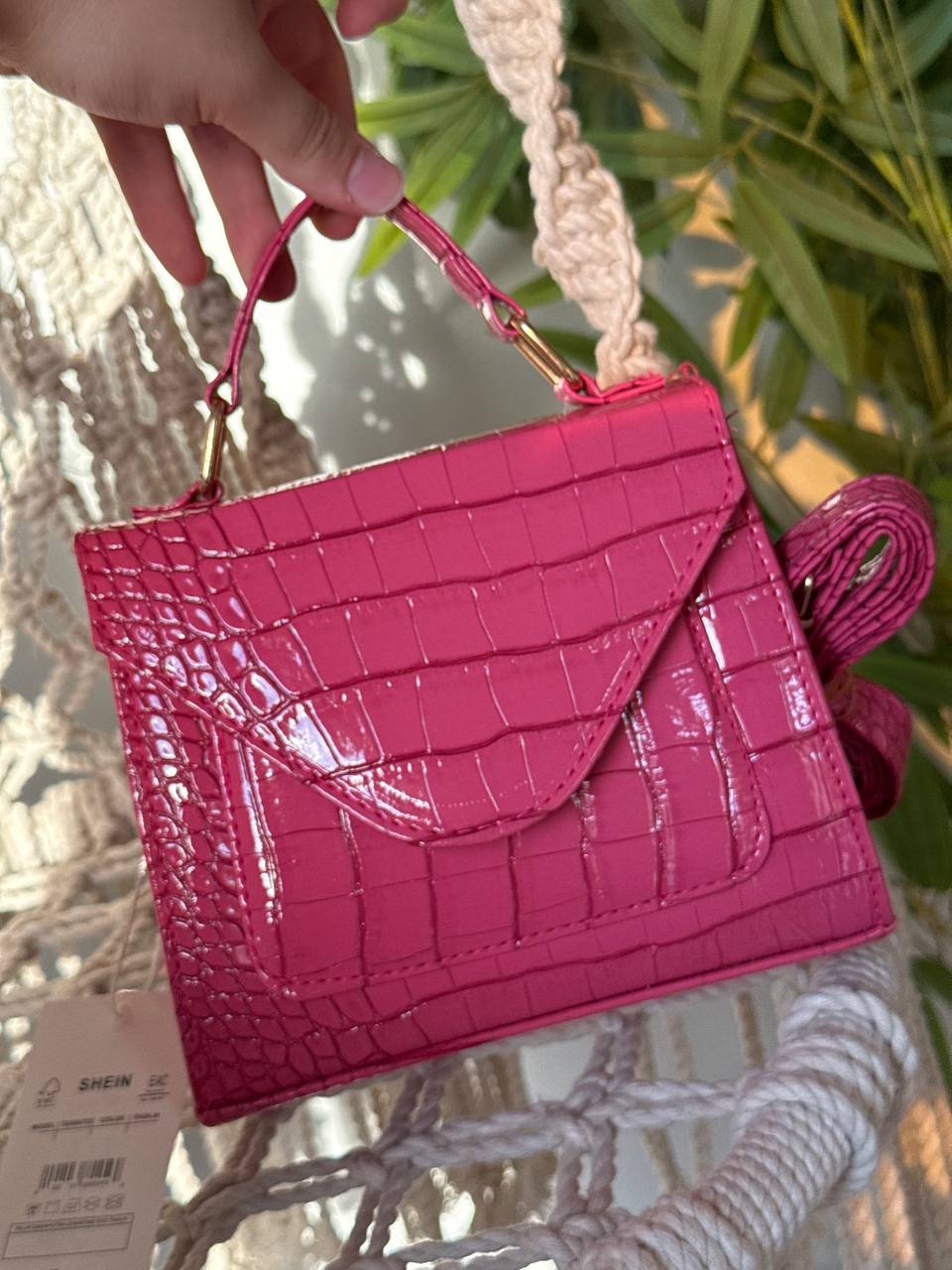 The Croc Charm Top-Handle Bag