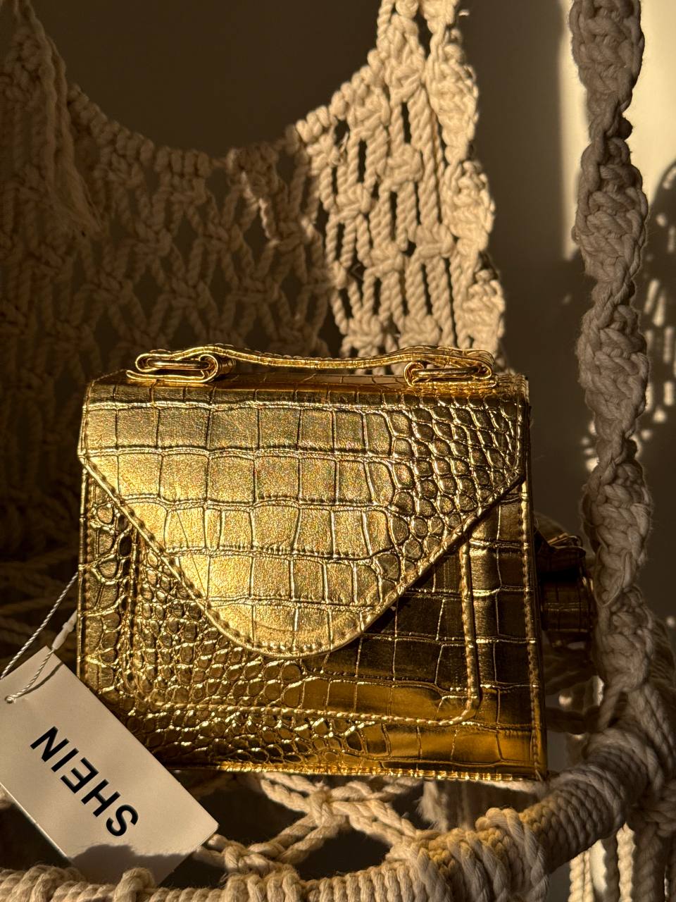 The Croc Charm Top-Handle Bag