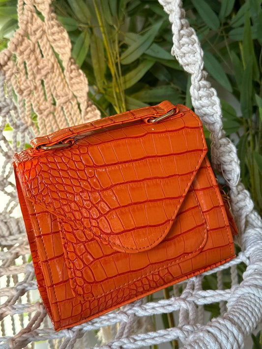 The Croc Charm Top-Handle Bag