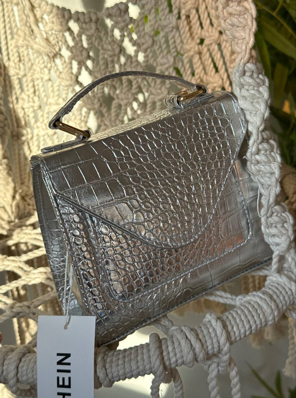 The Croc Charm Top-Handle Bag
